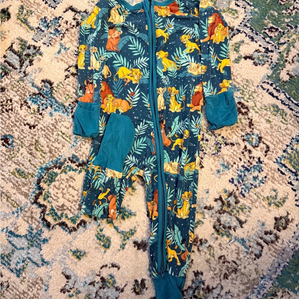 LS Lion King Bamboo Convertible Romper 6-12